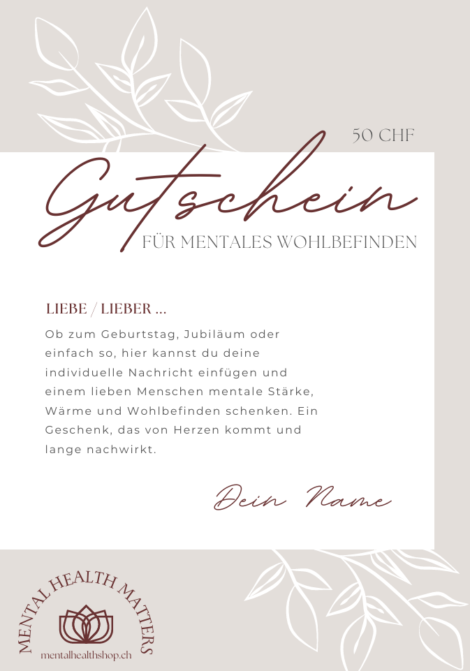 Gutschein für mentales Wohlbefinden